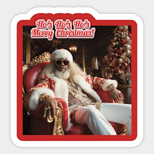 Ho's Ho's Ho's, Merry Christmas! Funny Inappropriate Santa Sticker